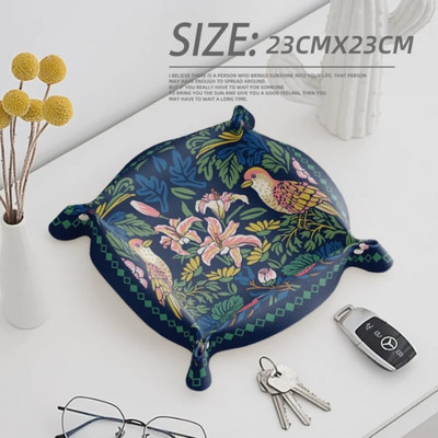 PU odinė raktų plokštelė darbalaukio laikymo dėklas namų apdailai kauliukų dėklas raktas piniginė monetos PU odos sulankstoma laikymo dėžutė didmeninė prekyba