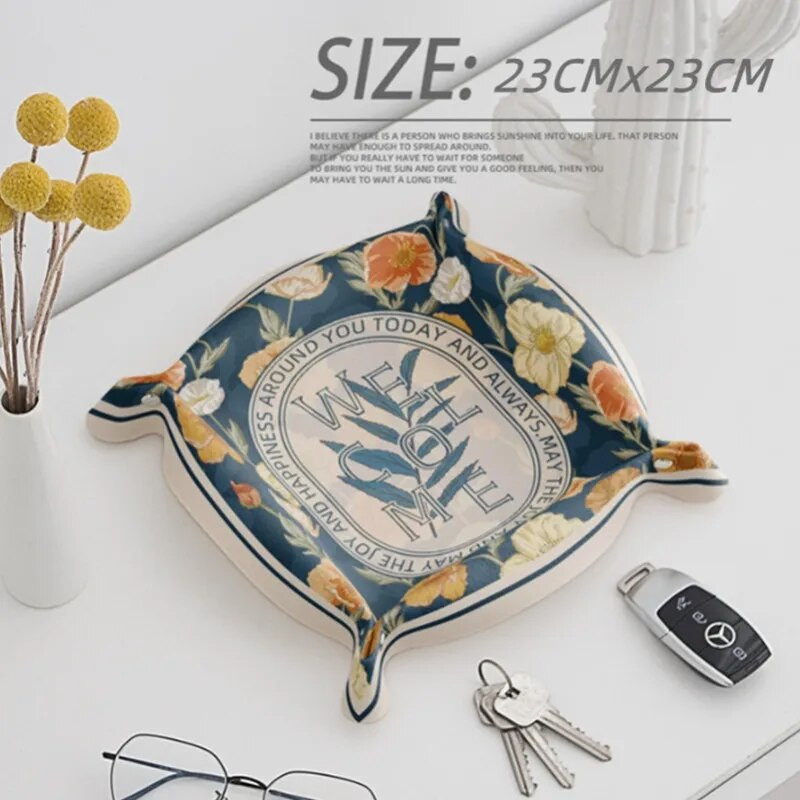 PU odinė raktų plokštelė darbalaukio laikymo dėklas namų apdailai kauliukų dėklas raktas piniginė monetos PU odos sulankstoma laikymo dėžutė didmeninė prekyba