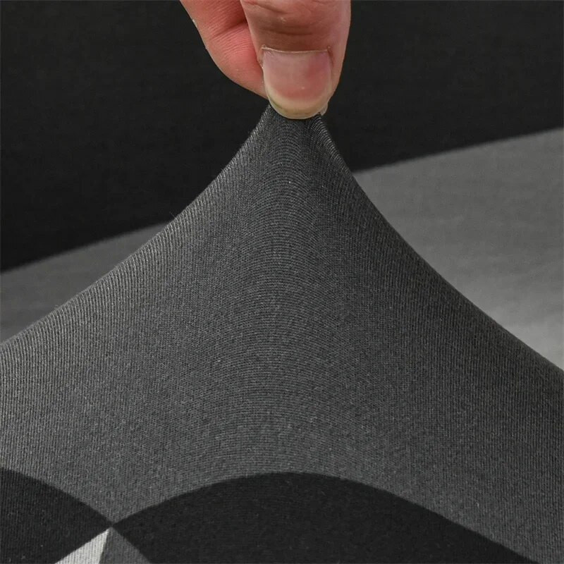 Geometry nyomtatott számítógépes székhuzat Elasztikus irodai székhuzatok csúszásmentes, forgó üléstok univerzális kartámasz székvédő