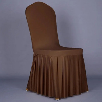 Луксозна калъфка за банкетен стол Висококачествен хотелски калъф за сватбен стол Регулируем спандекс Калъфка за стол за трапезария 2024 г.