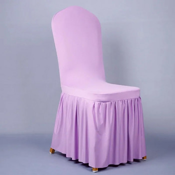 Луксозна калъфка за банкетен стол Висококачествен хотелски калъф за сватбен стол Регулируем спандекс Калъфка за стол за трапезария 2024 г.
