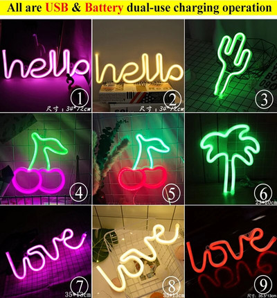 Φωτάκια με νέον Led Πινακίδα Planet Lightning Banana Φως Νέον Love Cloud Cherry Neon επιγραφές για διακόσμηση σπιτιού δωματίου Χριστουγεννιάτικο δώρο γενεθλίων
