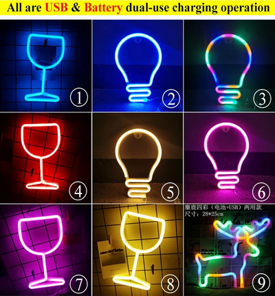 Φωτάκια με νέον Led Πινακίδα Planet Lightning Banana Φως Νέον Love Cloud Cherry Neon επιγραφές για διακόσμηση σπιτιού δωματίου Χριστουγεννιάτικο δώρο γενεθλίων