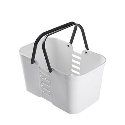 Cutie de duș portabilă Coș de depozitare pentru rufe, din plastic, cu mâner, Organizator pentru articole de toaletă, pentru baie, cămară, bucătărie