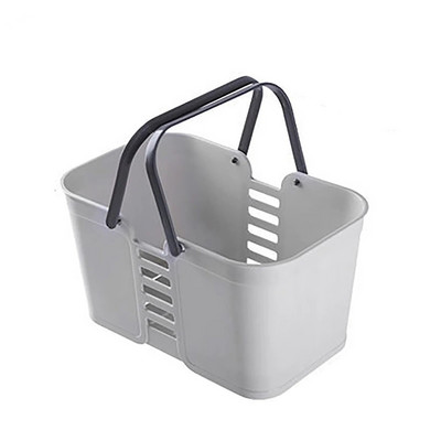 Cutie de duș portabilă Coș de depozitare pentru rufe, din plastic, cu mâner, Organizator pentru articole de toaletă, pentru baie, cămară, bucătărie