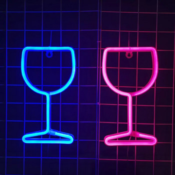 LED чаша с неонова светлина, светеща фестивална атмосфера, KTV бар, чаша за вино, неонова лампа за декорация на домашно парти, подарък за възрастни, деца