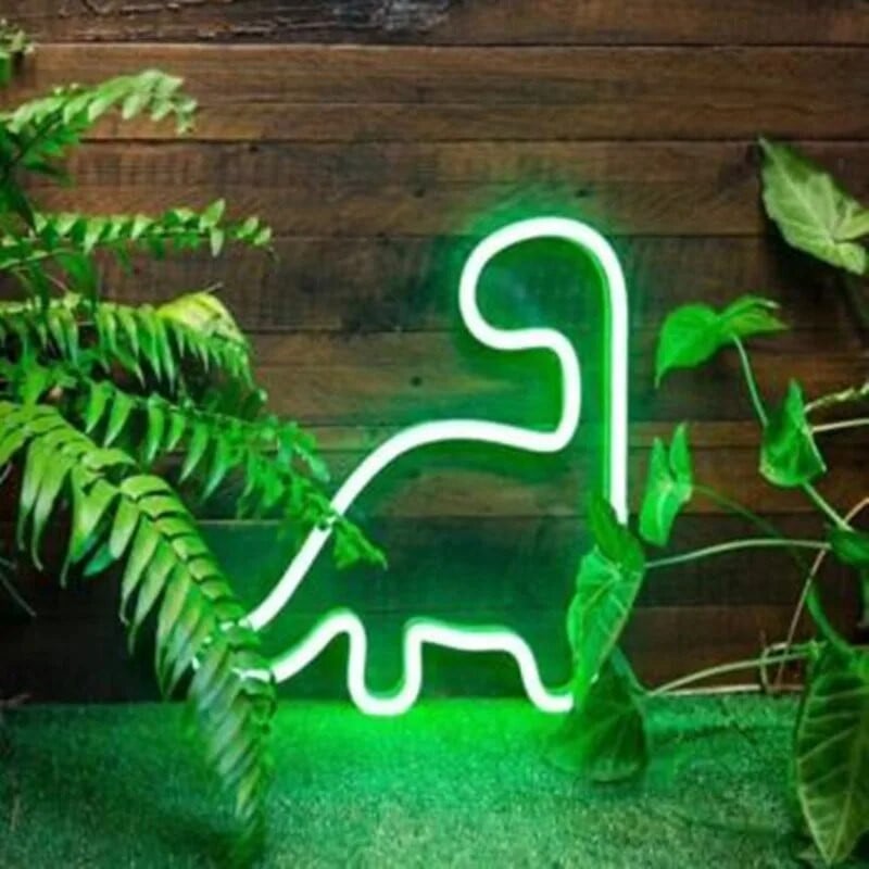 Neonsko svjetlo Dinosaur Božićni ukras Privjesak LED neonska lampa Festivalska atmosfera Spavaća soba Dekoracija doma Poklon za odrasle i djecu