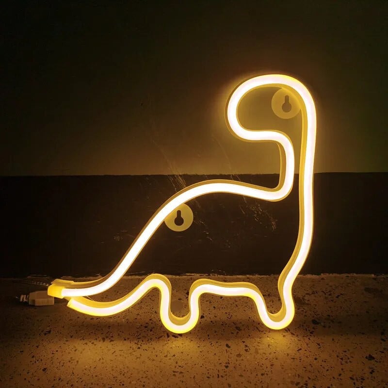 Neonsko svjetlo Dinosaur Božićni ukras Privjesak LED neonska lampa Festivalska atmosfera Spavaća soba Dekoracija doma Poklon za odrasle i djecu