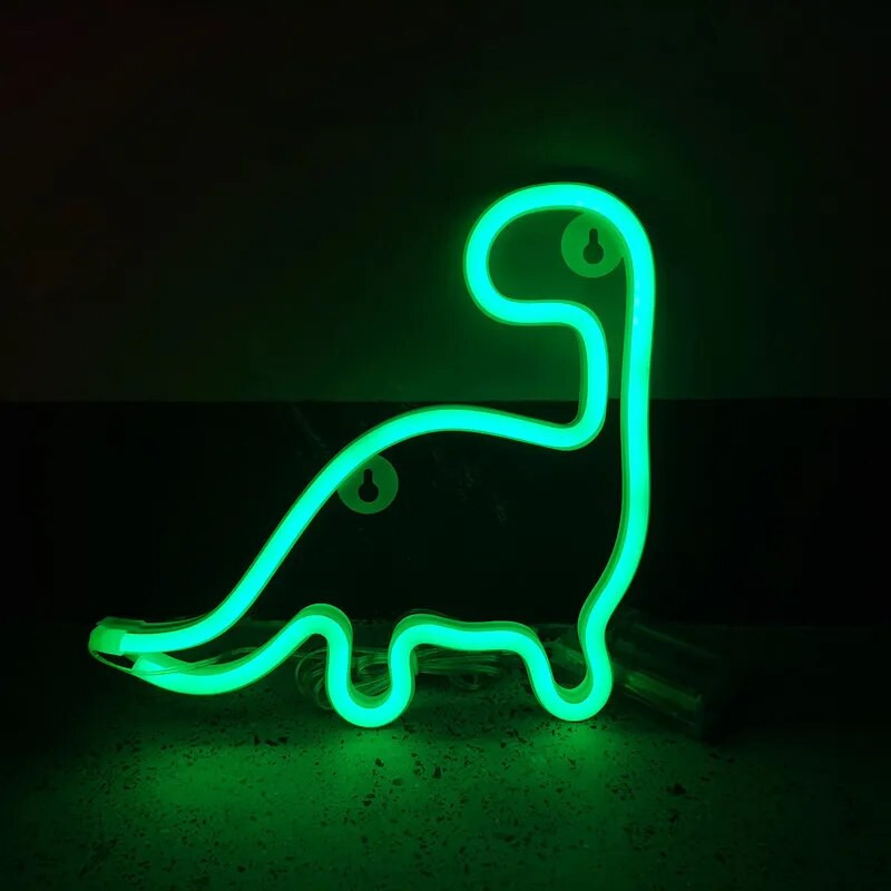 Neonsko svjetlo Dinosaur Božićni ukras Privjesak LED neonska lampa Festivalska atmosfera Spavaća soba Dekoracija doma Poklon za odrasle i djecu