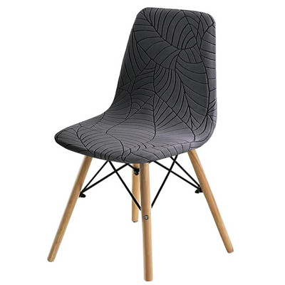 Jacquard veekindel Shell tooli kate Lühike seljaga Skandinaavia toolikatted Reguleeritavad söögitoa istmekatted baaripeo jaoks