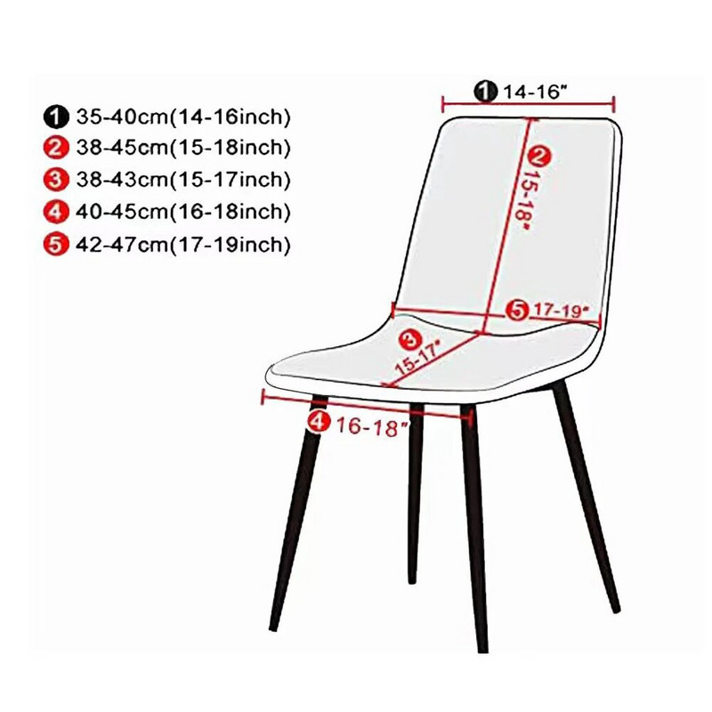 Jacquard veekindel Shell tooli kate Lühike seljaga Skandinaavia toolikatted Reguleeritavad söögitoa istmekatted baaripeo jaoks