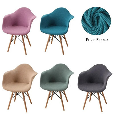 Ζακάρ Κάλυμμα πολυθρόνας Stretch Polar Fleece Καλύμματα καρέκλας τραπεζαρίας Καλύμματα καθισμάτων για καρέκλες Slipcover Bar Κουζίνα Διακόσμηση σπιτιού