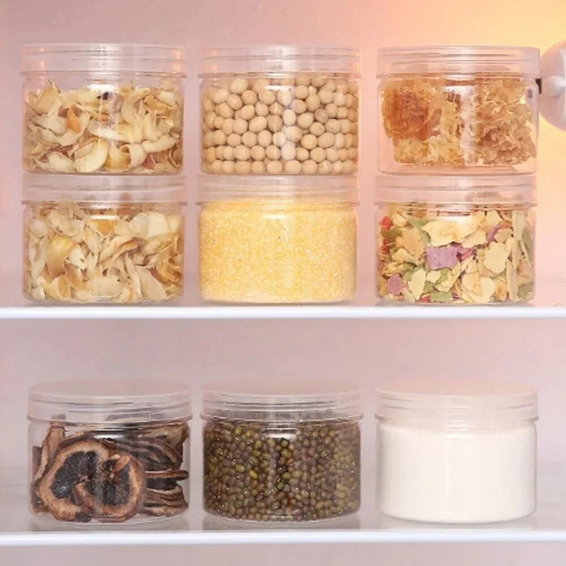 5 vnt / rinkinys 350 ml sandarus laikymo bakas talpyklos dangtis plastikinis sandarus saldainių riešutų dėžutė maisto laikymo indelis buitinė virtuvė organizacija