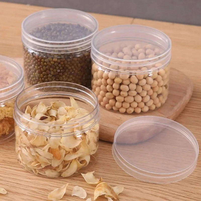 5 vnt / rinkinys 350 ml sandarus laikymo bakas talpyklos dangtis plastikinis sandarus saldainių riešutų dėžutė maisto laikymo indelis buitinė virtuvė organizacija