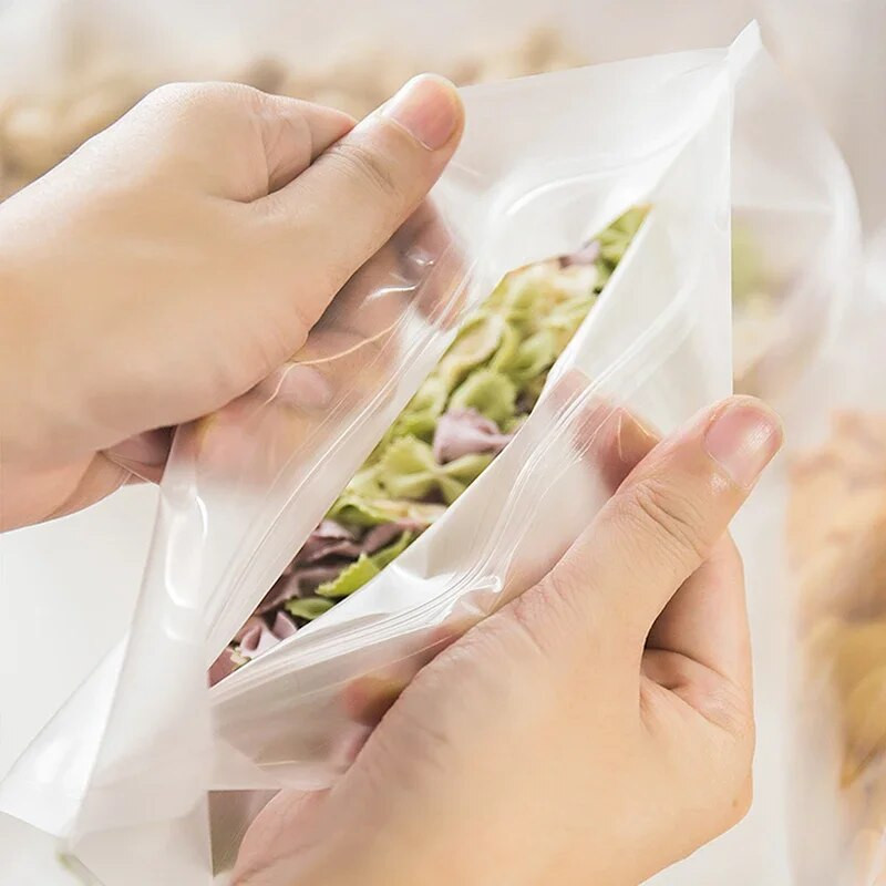 Višekratna PEVA vrećica za hranu za zamrzivač Samostojeća vrećica za pohranu hrane Silikonska vrećica nepropusna na vrhu kuhinjskog organizatora Fresh Shut Bags Bez BPA