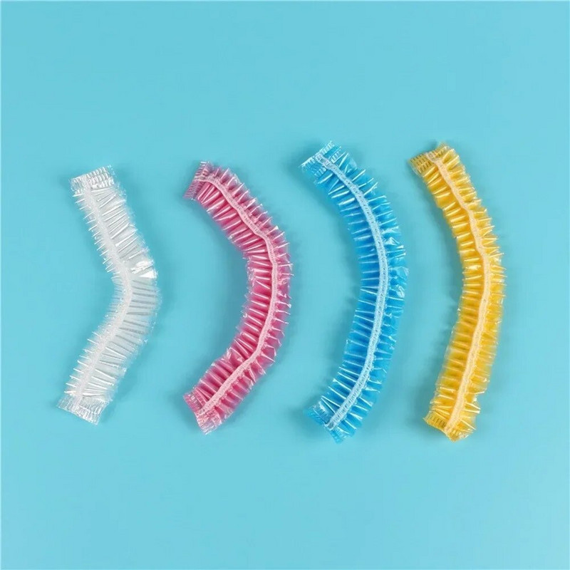 100 vnt vienkartiniai maisto dangteliai elastinga maisto plėvelė plastikiniai laikymo maišeliai vaisių dubenėliams maisto dangteliai vienkartinės dušo plaukų kepurės