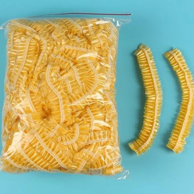 100 vnt vienkartiniai maisto dangteliai elastinga maisto plėvelė plastikiniai laikymo maišeliai vaisių dubenėliams maisto dangteliai vienkartinės dušo plaukų kepurės