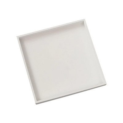 Baltas medinis padėklas Maisto patiekimas Makiažo saugojimas Vaisių lėkštė Nuotraukų rekvizitai Šiuolaikiniai namų ūkio padėklai, kvadratiniai 20x20 cm