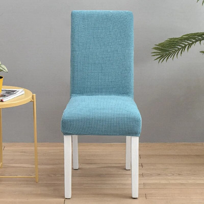 Egyszínű jacquard székhuzatok Stretch étkező üléshuzat Elasztikus székvédő tok éttermi esküvői banketthez