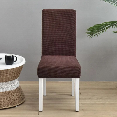 Egyszínű jacquard székhuzatok Stretch étkező üléshuzat Elasztikus székvédő tok éttermi esküvői banketthez