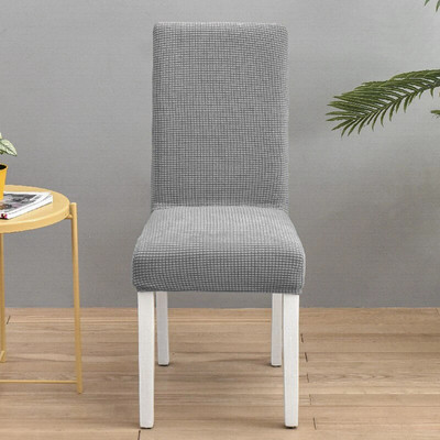 Egyszínű jacquard székhuzatok Stretch étkező üléshuzat Elasztikus székvédő tok éttermi esküvői banketthez