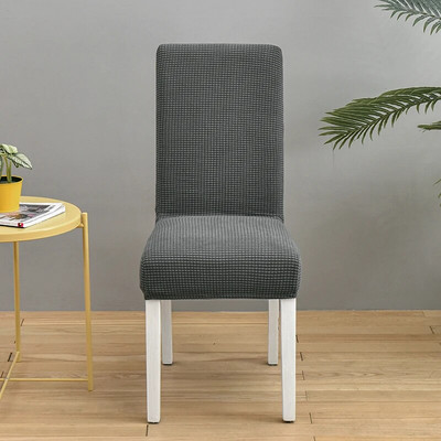 Egyszínű jacquard székhuzatok Stretch étkező üléshuzat Elasztikus székvédő tok éttermi esküvői banketthez