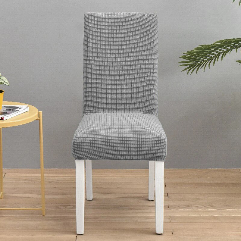 Vienspalviai žakardo kėdžių užvalkalai Įtempti valgomojo sėdynės užvalkalai Elastingas kėdės apsauginis dėklas restorano vestuvių banketui