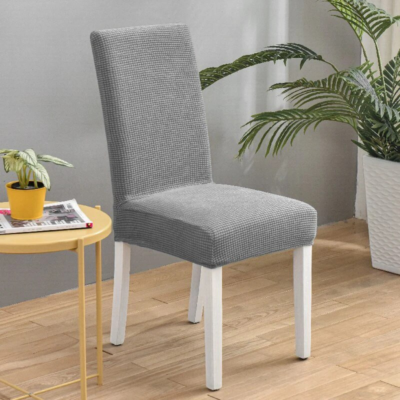 Vienspalviai žakardo kėdžių užvalkalai Įtempti valgomojo sėdynės užvalkalai Elastingas kėdės apsauginis dėklas restorano vestuvių banketui