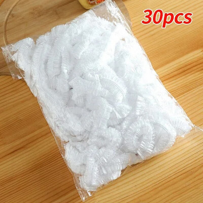 10/30/50/100gab Vienreizējās lietošanas pārtikas pārsegs Saran Wrap Ledusskapis Plastmasas maisiņš Augļu Dārzeņu Uzglabāšanas Maisiņi Pārtikas Vāki Bļodas Svaiga Uzglabāšana