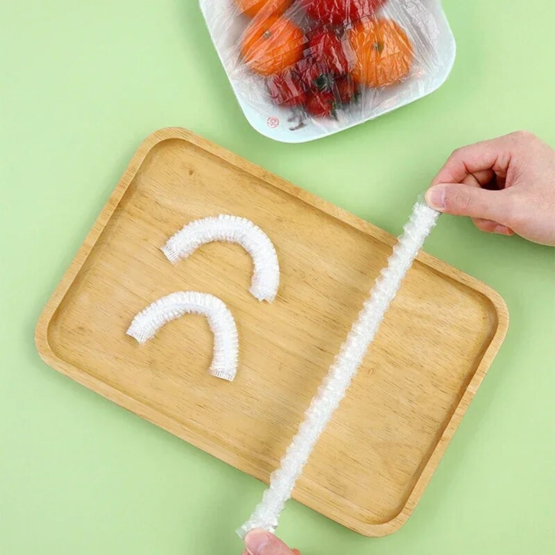 10/30/50/100 τμχ Κάλυμμα φαγητού μιας χρήσης Saran Wrap Ψυγείο Πλαστική σακούλα Φρούτα λαχανικά Σακούλες αποθήκευσης τροφίμων Καπάκια φαγητού Μπολ Fresh Keeping