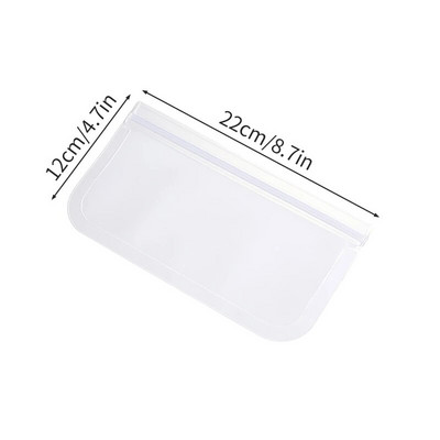 Daugkartinio naudojimo Saran Wrap plastikiniai maišeliai Neperšlampami maisto šaldikliai maišeliai su užtrauktuku Maisto pakuotė Mėsa Vaisiai Daržovės Virtuvės laikymas