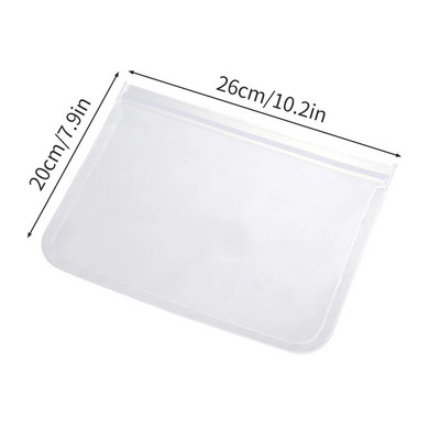 Daugkartinio naudojimo Saran Wrap plastikiniai maišeliai Neperšlampami maisto šaldikliai maišeliai su užtrauktuku Maisto pakuotė Mėsa Vaisiai Daržovės Virtuvės laikymas