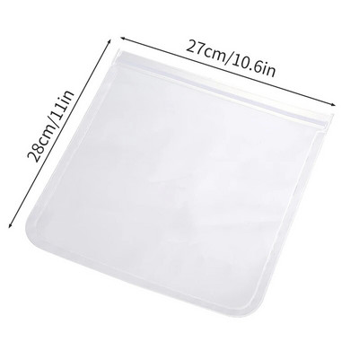 Daugkartinio naudojimo Saran Wrap plastikiniai maišeliai Neperšlampami maisto šaldikliai maišeliai su užtrauktuku Maisto pakuotė Mėsa Vaisiai Daržovės Virtuvės laikymas