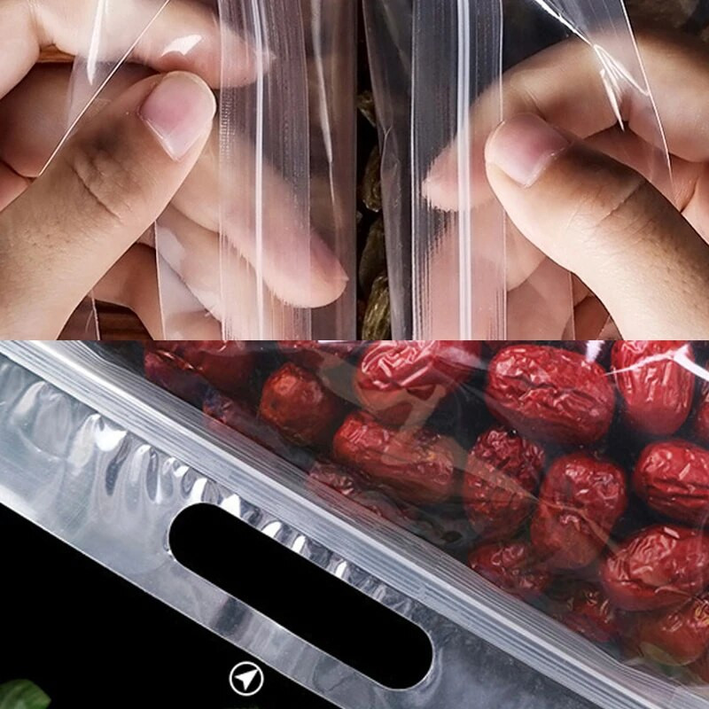 Daugkartiniai maisto laikymo maišeliai 1vnt/5/10vnt Skaidrus stovimas maišelis Šaldiklis Neperšlampami šaldiklio maišeliai Virtuvės organizatorius Fresh Shut Bag