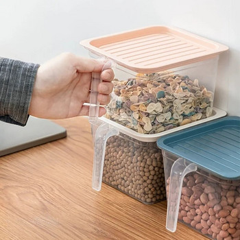 Кухненска кутия за съхранение Хладилник Кутия за съхранение на свежест с дръжка Пластмаса с капак Запечатана кутия за съхранение на храна Плодове Буркан за съхранение