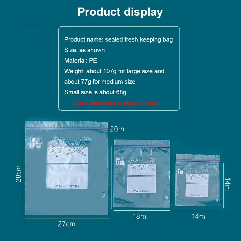 Apvyniokite plastikinius pakavimo maišelius Maisto saugojimo maišelis Daugkartinis šaldiklis Sumuštinių sandarinimo maišelis Virtuvės šaldytuvas Maisto konservavimas