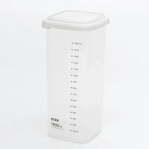 Plastikinių laikymo konteinerių organizavimas Maisto sandariai uždarytų skardinių dėžė permatoma riešutų kanistras grūdų virtuvės laikymo talpa su dangteliu