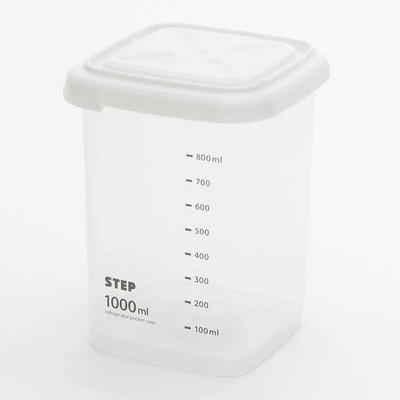 Plastikinių laikymo konteinerių organizavimas Maisto sandariai uždarytų skardinių dėžė permatoma riešutų kanistras grūdų virtuvės laikymo talpa su dangteliu