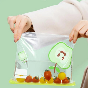 Επαναχρησιμοποιήσιμη τσάντα με φερμουάρ Διαφανής τσάντα αποθήκευσης κατηγορίας τροφίμων Ψυγείο Τσάντα φρέσκιας διατήρησης Τροφίμων Σφραγισμένη Φρούτα Ειδική κατάψυξη τροφίμων