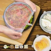 Élelmiszer-takaró Adaptív szilikon fedél műanyag tárolótartály Általános edények hűtőhöz Konyhai tartozékok Hűtőszekrény