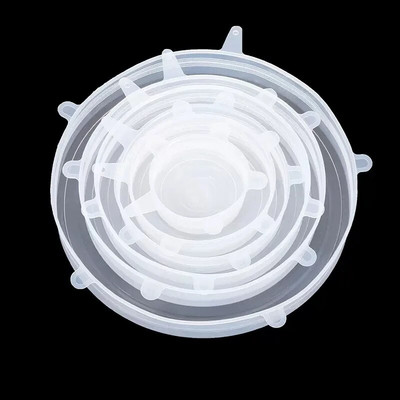 Silikoninis dangtelis, tamprus dangtelis, daugkartinio naudojimo hermetiškas maisto plėvelės užvalkalas, išlaikantis šviežią sandarumą.