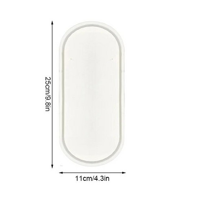 Nagy ovális hiú szilikon tálca szappanadagoló flakon parfüm gyertya Qtip tartó tálca fürdőszoba konyha pult tároló