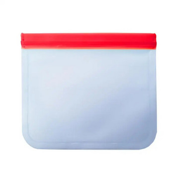 Торбички за многократна употреба за съхранение на храна Непропусклива торбичка за фризер (6 торбички за многократна употреба за сандвичи и 4 торбички за закуски) Чанта за обяд за съхранение на храна