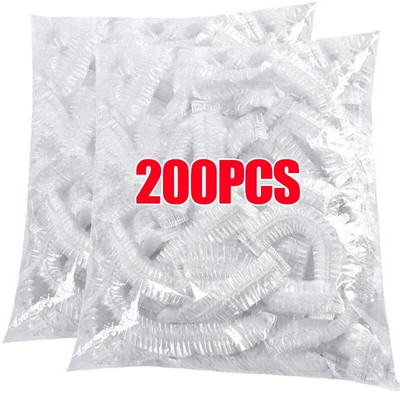 50/200 vnt Saran Wrap spalvingas vienkartinis maisto dangtelis Maisto klasės šviežiai išlaikomas plastikinis maišelis Virtuvės šaldytuvo laikymo reikmenys