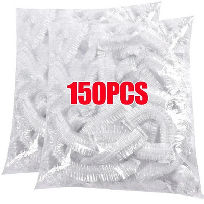 50/200 vnt Saran Wrap spalvingas vienkartinis maisto dangtelis Maisto klasės šviežiai išlaikomas plastikinis maišelis Virtuvės šaldytuvo laikymo reikmenys