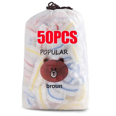 50/200 vnt Saran Wrap spalvingas vienkartinis maisto dangtelis Maisto klasės šviežiai išlaikomas plastikinis maišelis Virtuvės šaldytuvo laikymo reikmenys