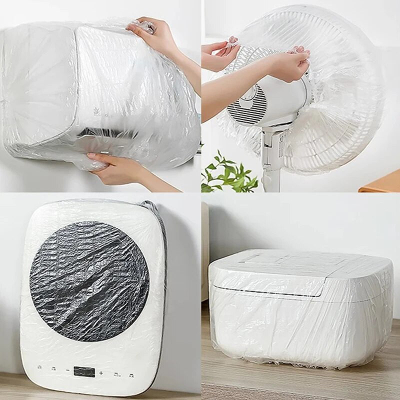 10 komada podebljane jednokratne prozirne navlake za prašinu Višenamjenska navlaka za kuhalo riže navlaka za prašinu Kuhinjska folija za prašinu Zaštitni artikli