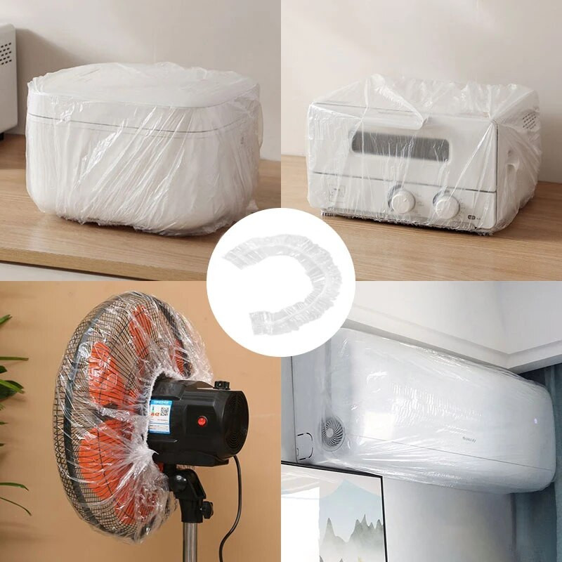 10 komada podebljane jednokratne prozirne navlake za prašinu Višenamjenska navlaka za kuhalo riže navlaka za prašinu Kuhinjska folija za prašinu Zaštitni artikli