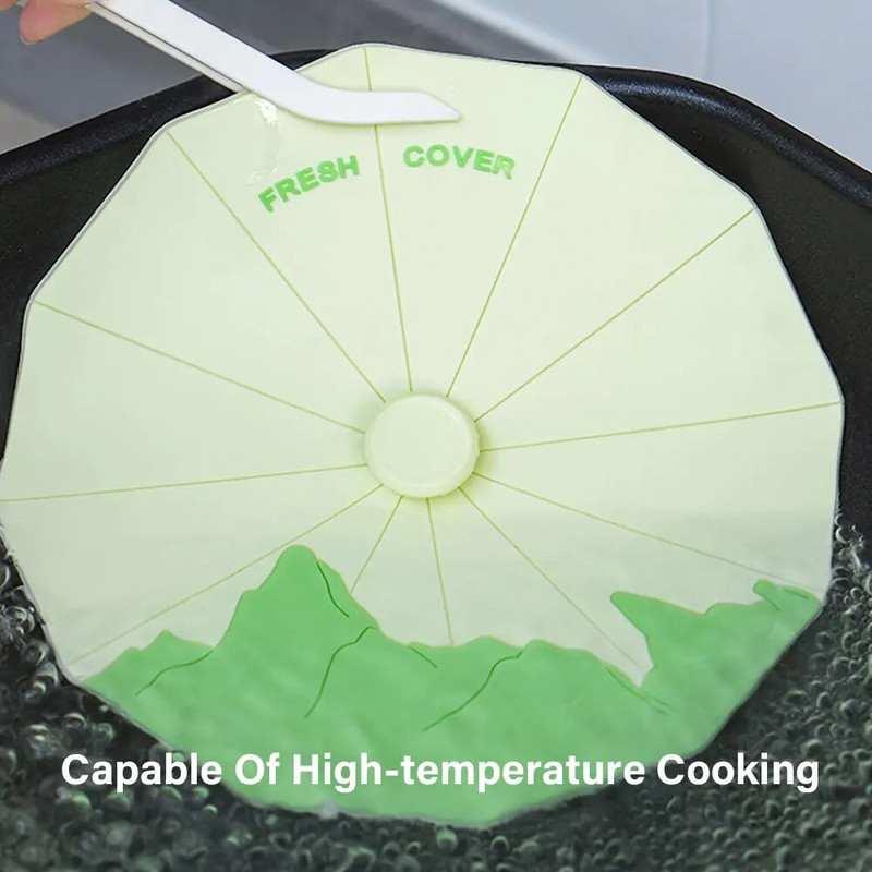 Silikoninis pasaulis Universalus silikoninis šviežiai išlaikomas dangtis, siurbiamas dangtis, sandariklis, dubuo gali puodo dangteliai uždengti virtuvės indai įrankiai