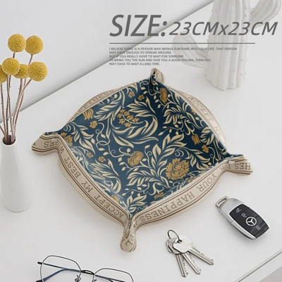 Stalinio kompiuterio laikymo dėklas PU odinis raktų lėkštė namų apdailai kauliukų dėklas raktas Piniginė Monetos PU odos sulankstoma laikymo dėžutė didmeninė prekyba